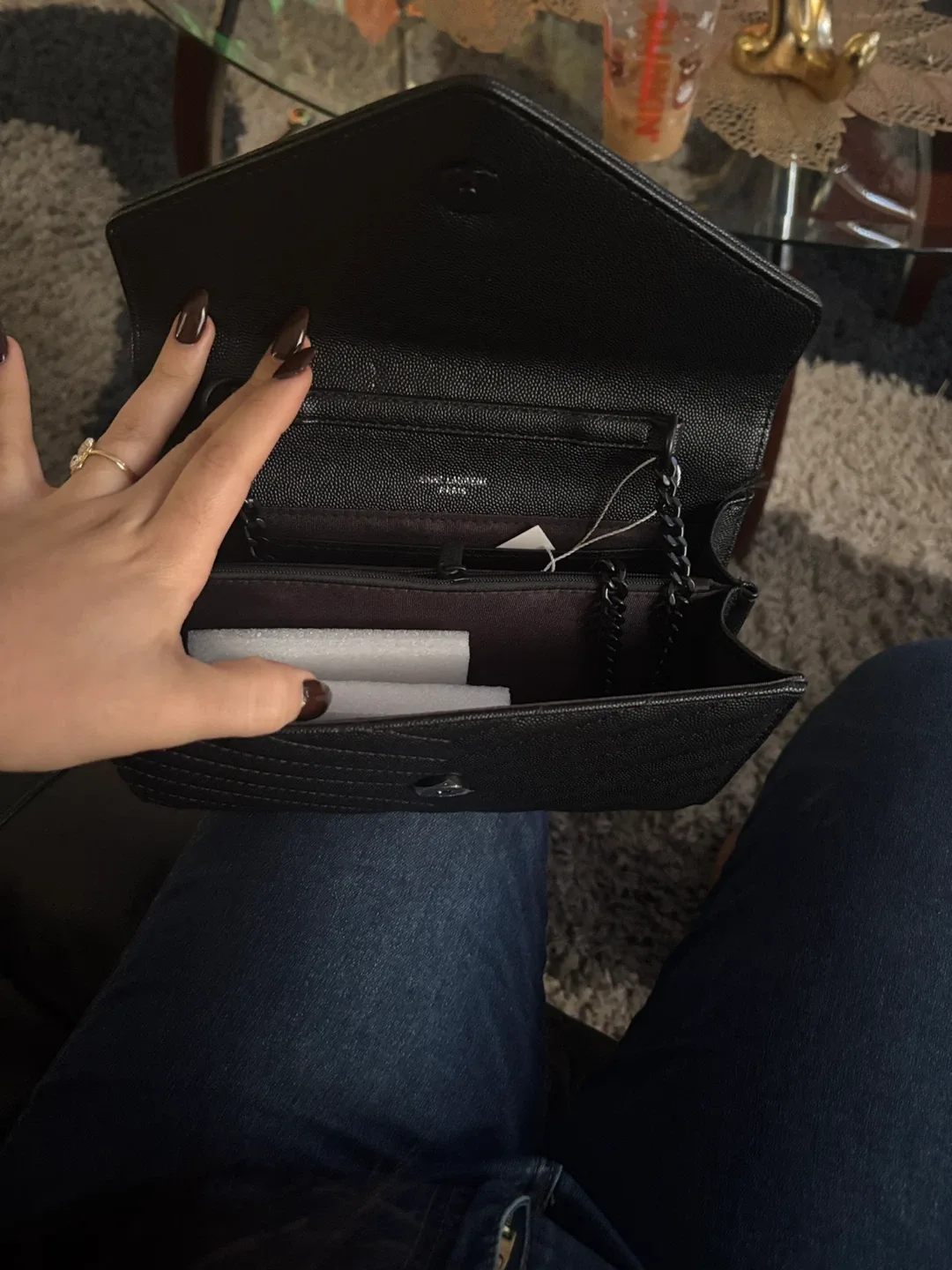 Saint Laurent Paris Black Clutch image indicator(3)