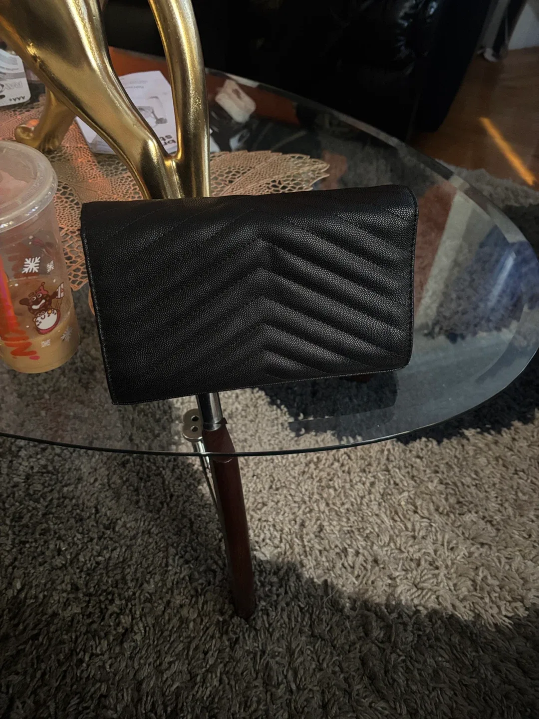 Saint Laurent Paris Black Clutch image indicator(2)