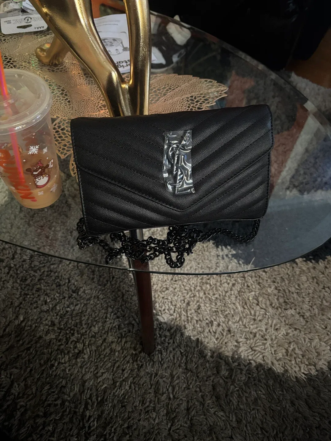 Saint Laurent Paris Black Clutch image indicator(4)