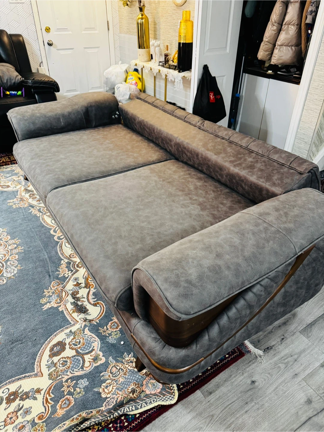 Comfortable Grey Sofa - photo 2