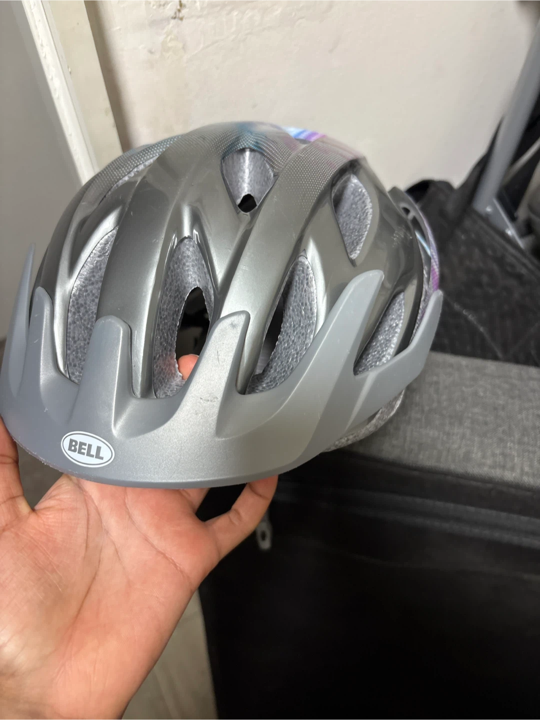 Bell Kids' Bike Helmet - Grey & Multi-colour