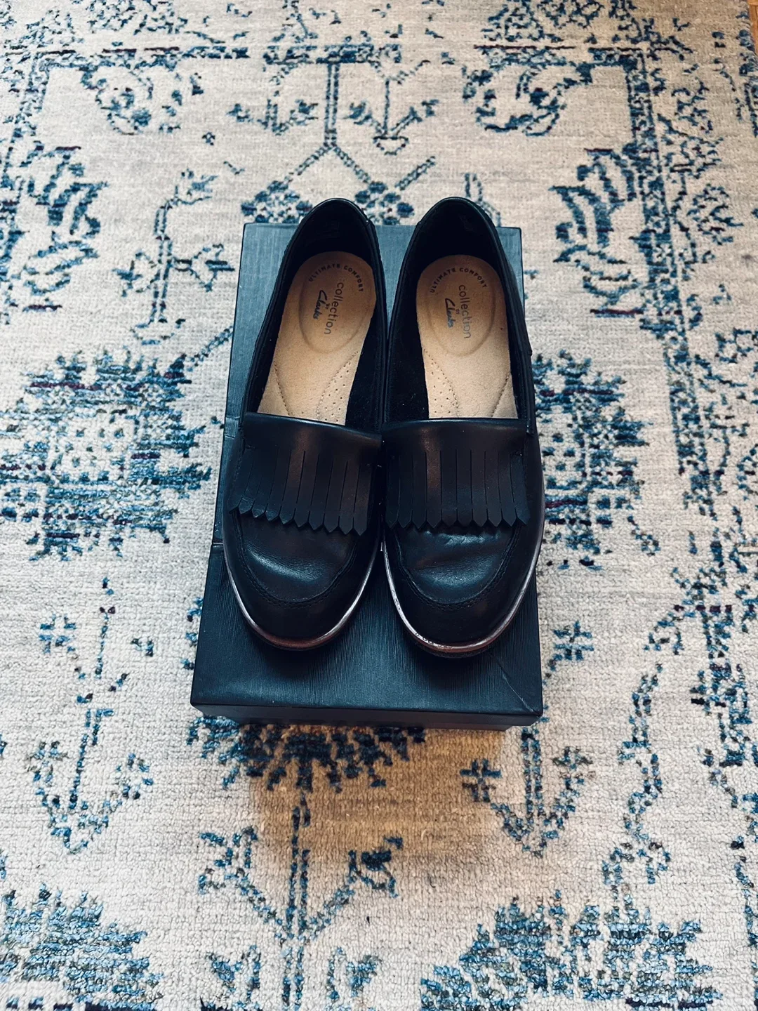 Clarks Ultimate Comfort Collection Loafers - Black, Size 6