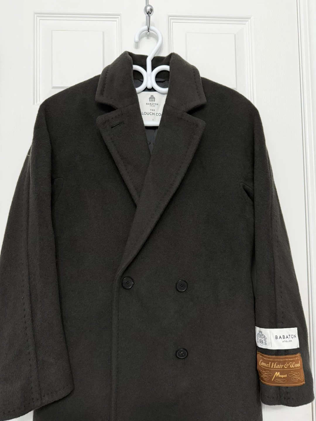 Aritzia/Babaton Camel Hair and Wool Slouch Coat (size 1) - photo 2
