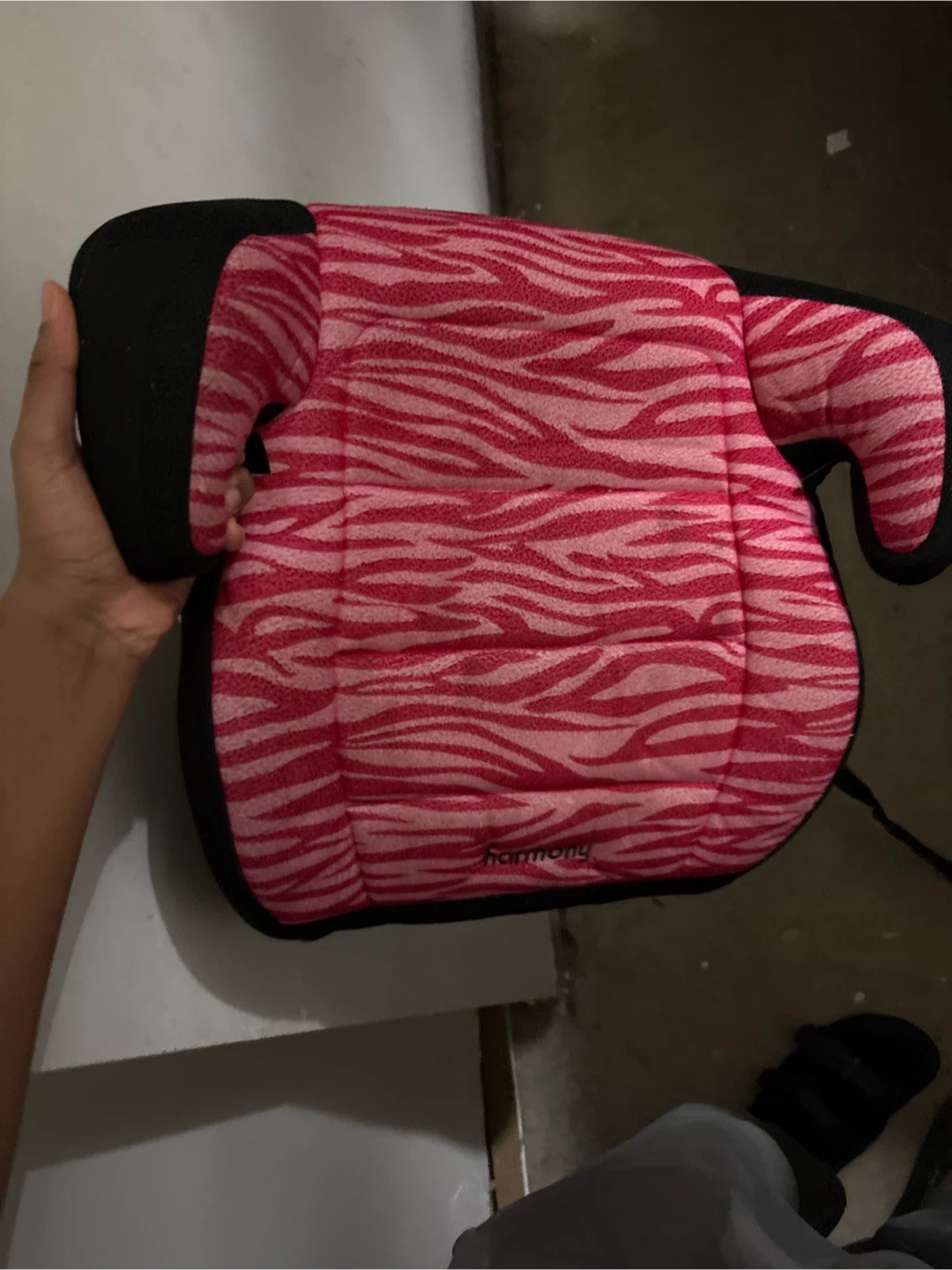 Harmony Pink Zebra Booster Car Seat