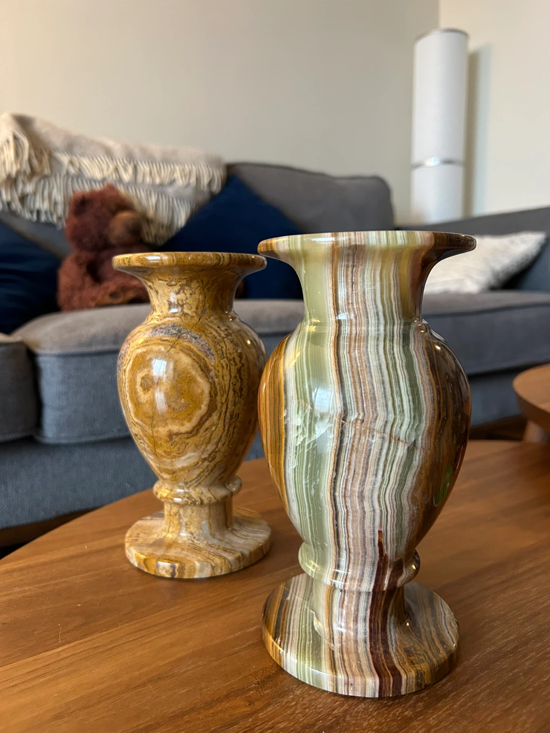 Decorative Onyx Vases - Set of 2