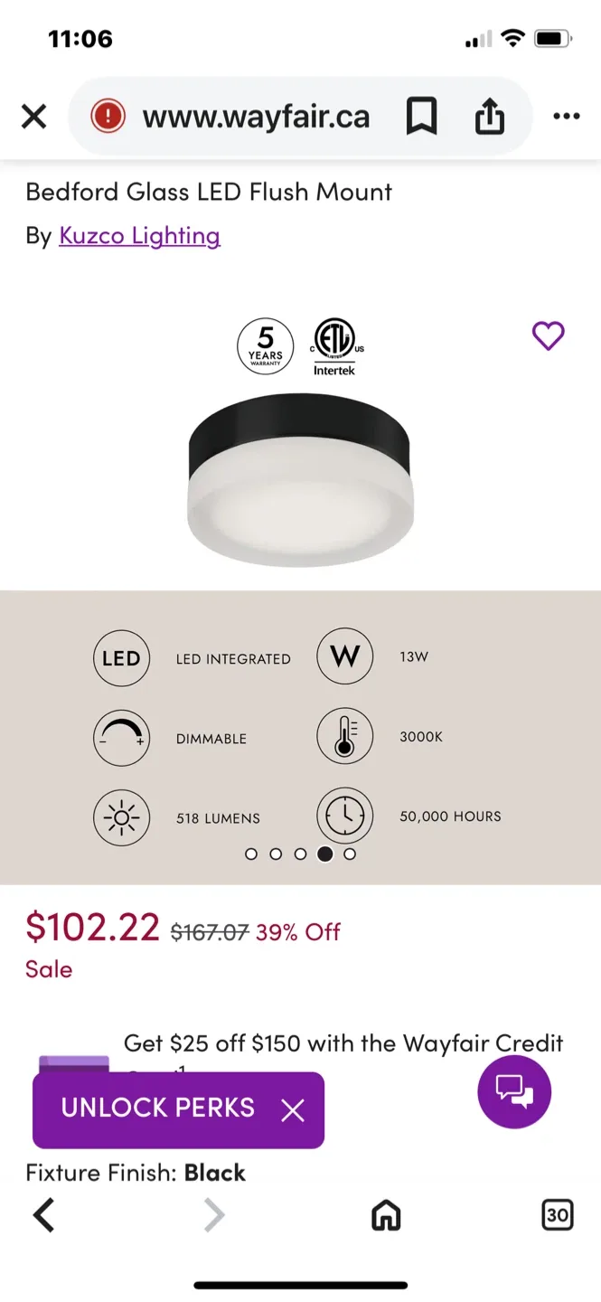 Kuzco Lighting Bedford LED Flush Mount image indicator(4)