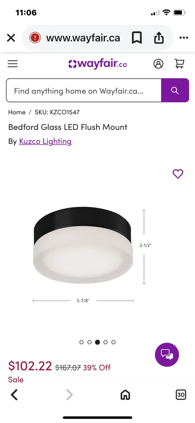 Kuzco Lighting Bedford LED Flush Mount image indicator(3)