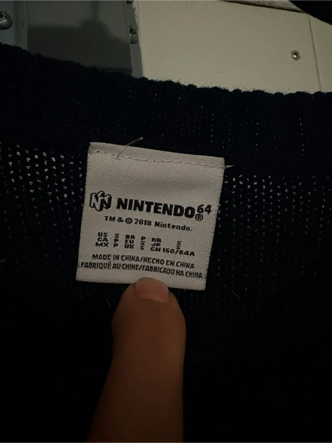 Vintage Nintendo 64 Black Sweater - Size S