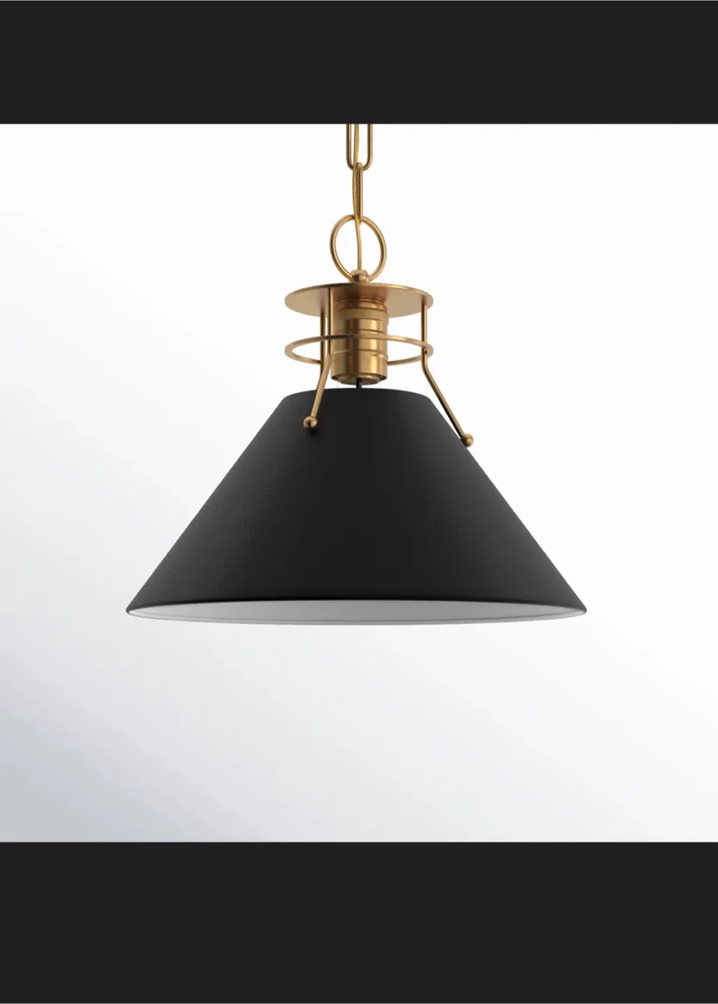 Black & Gold Pendant Light- 1