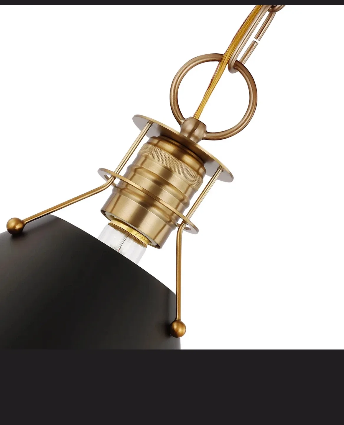 Black & Gold Pendant Light- 1 image indicator(7)