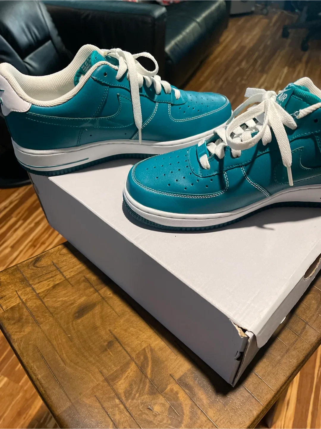 Nike Air Force 1 Low Teal Size 8 image indicator(5)
