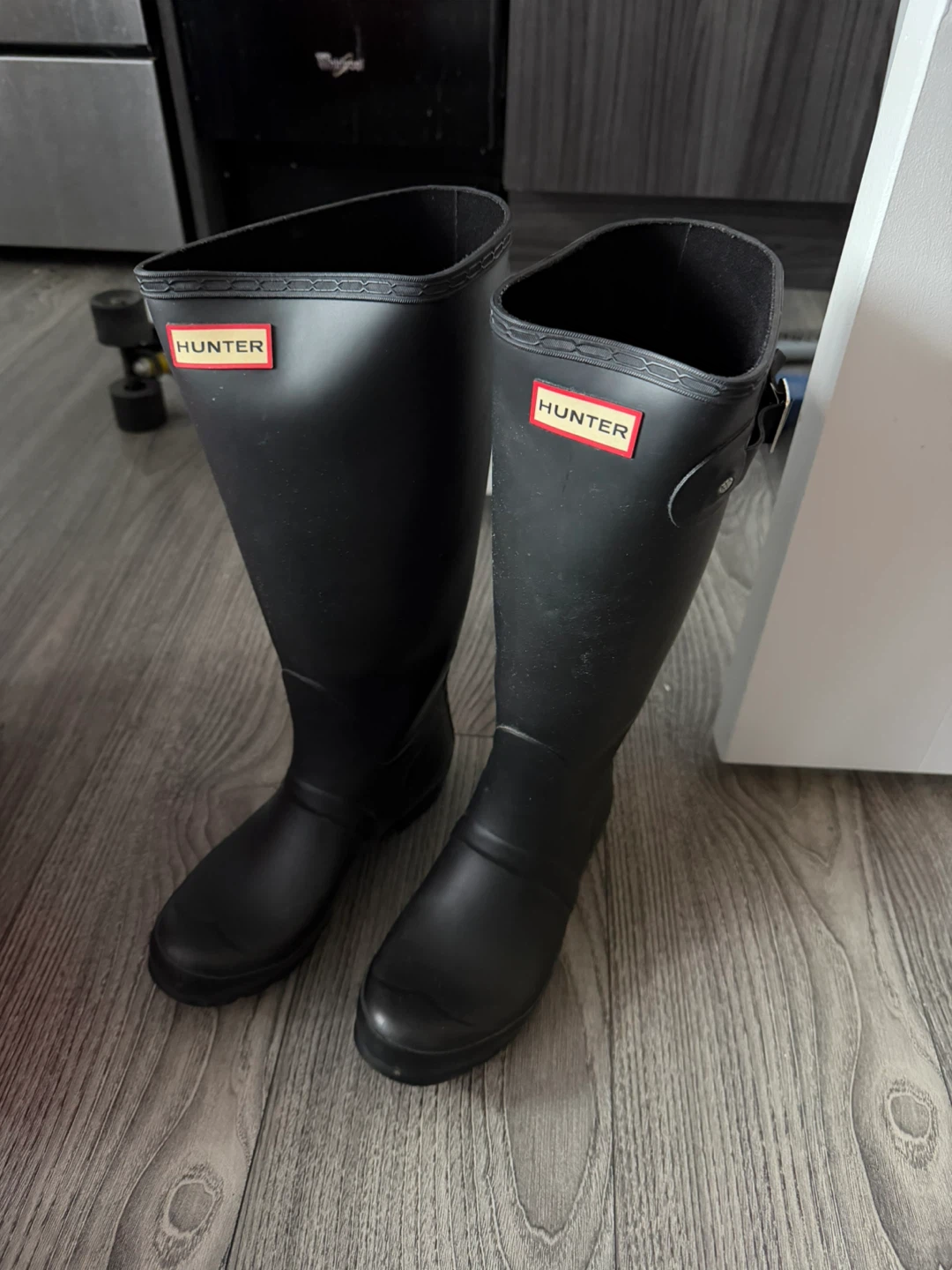 Hunter Black Rain Boots US7