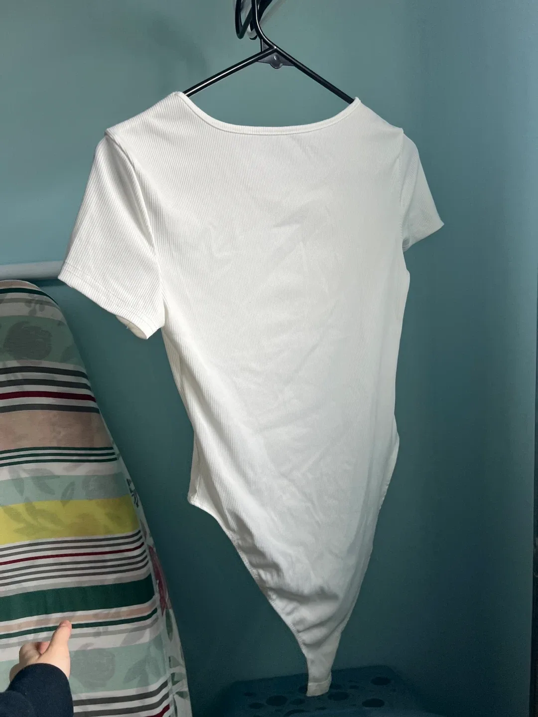 White Ribbed Bodysuit image indicator(2)