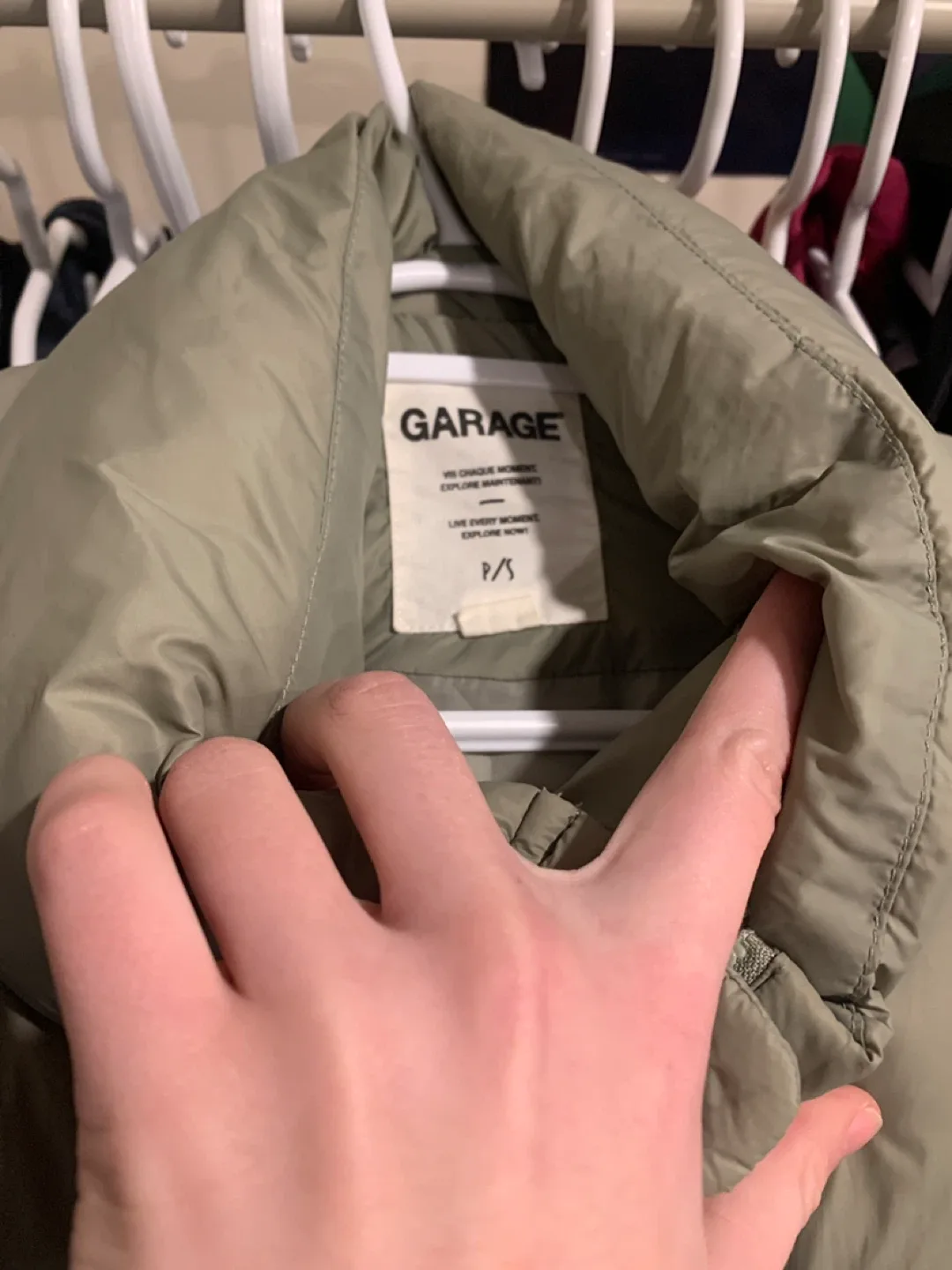 Garage Puffer Jacket - Size P/S image indicator(2)