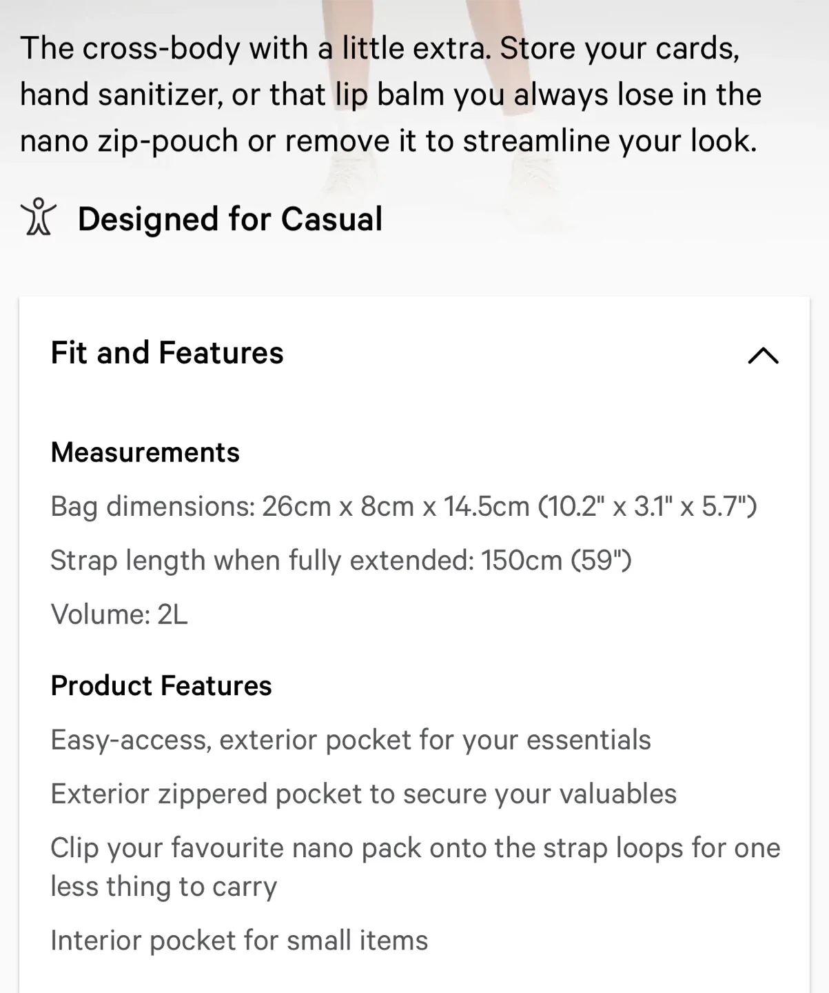 Lululemon Crossbody with Nano Pouch 2L - Black image indicator(9)