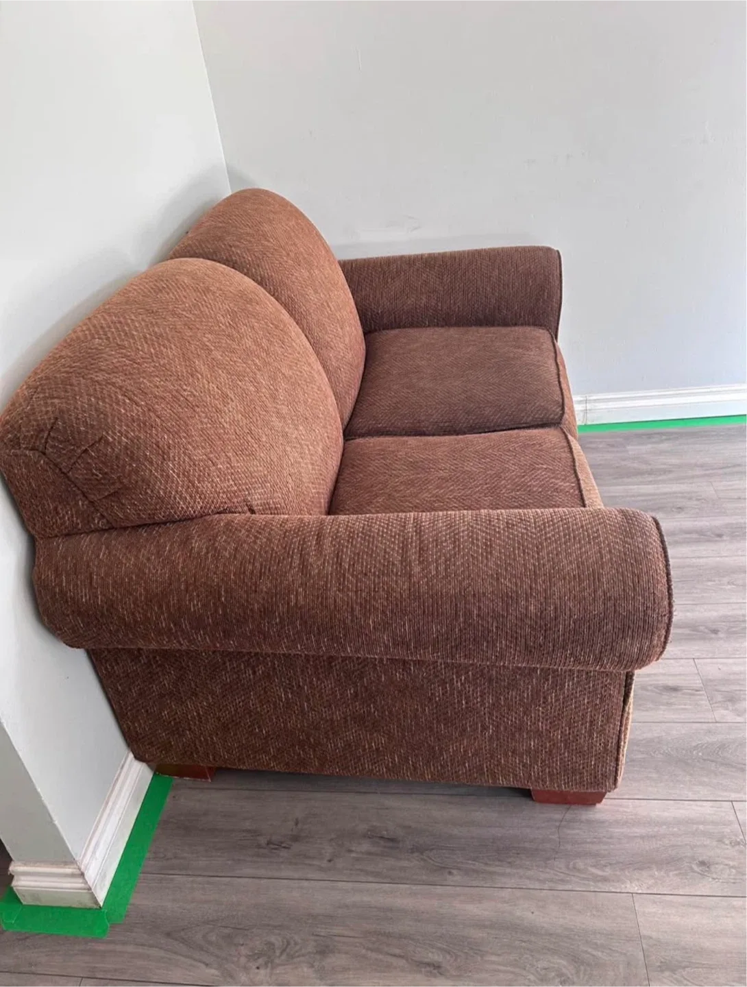 Brown Loveseat Sofa image indicator(2)