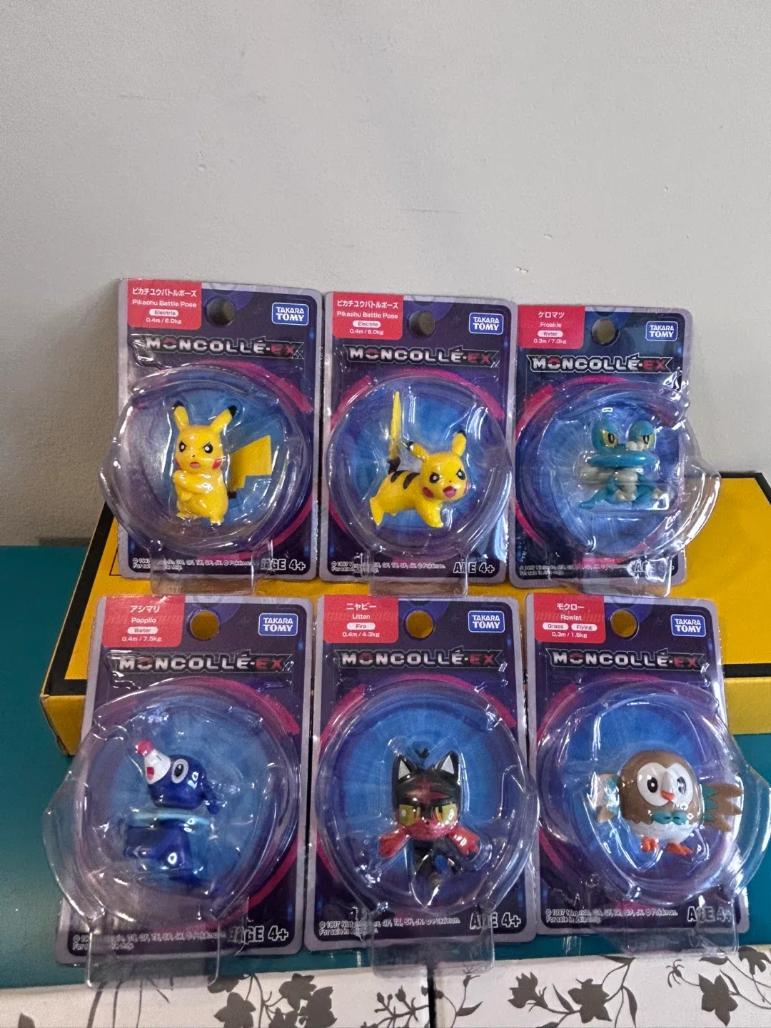 NEW Takara Tomy Pokémon Moncolle EX Figures (Set of 6)