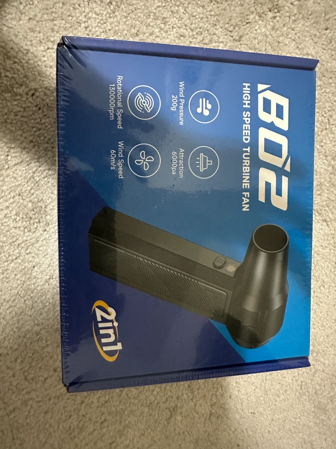 BO2 High Speed Turbine Fan - New in Box!