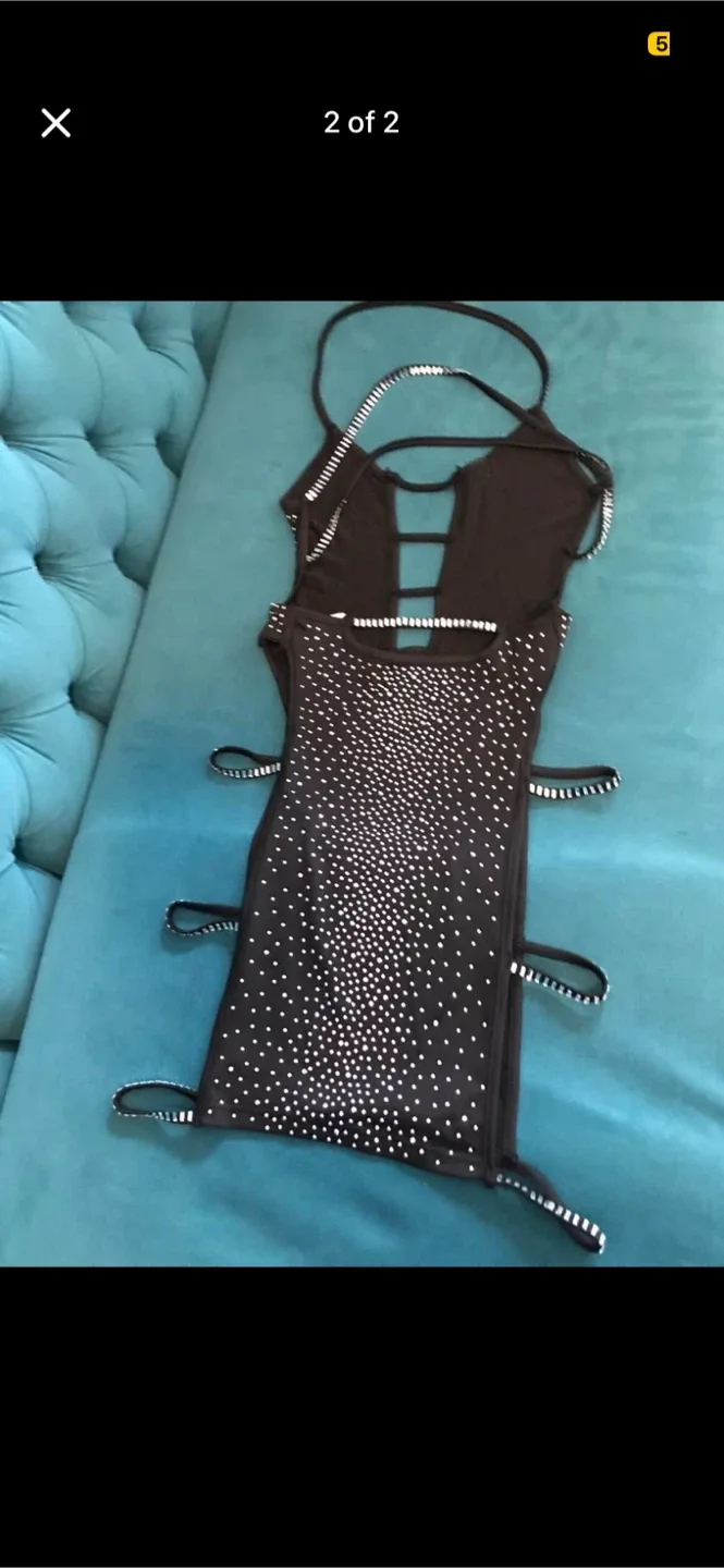 Black Mini Dress image indicator(2)