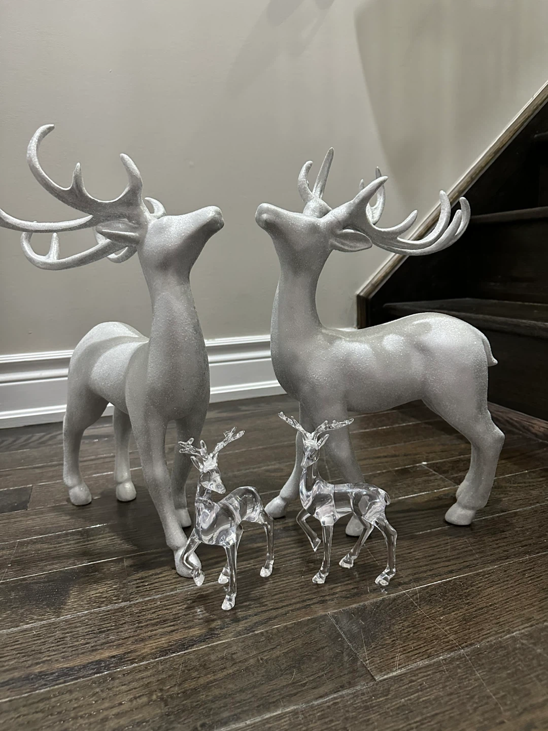 Silver Reindeer Figurines - Set of 4 - photo 2