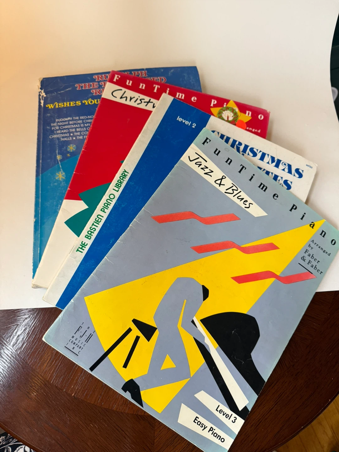 Used Piano Books x4 - Christmas, Jazz