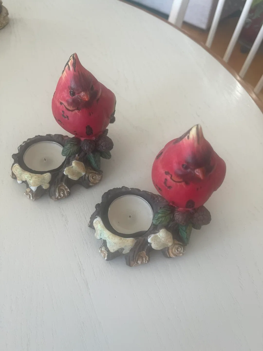 Cardinal Bird Tea Light Candle Holders image indicator(3)