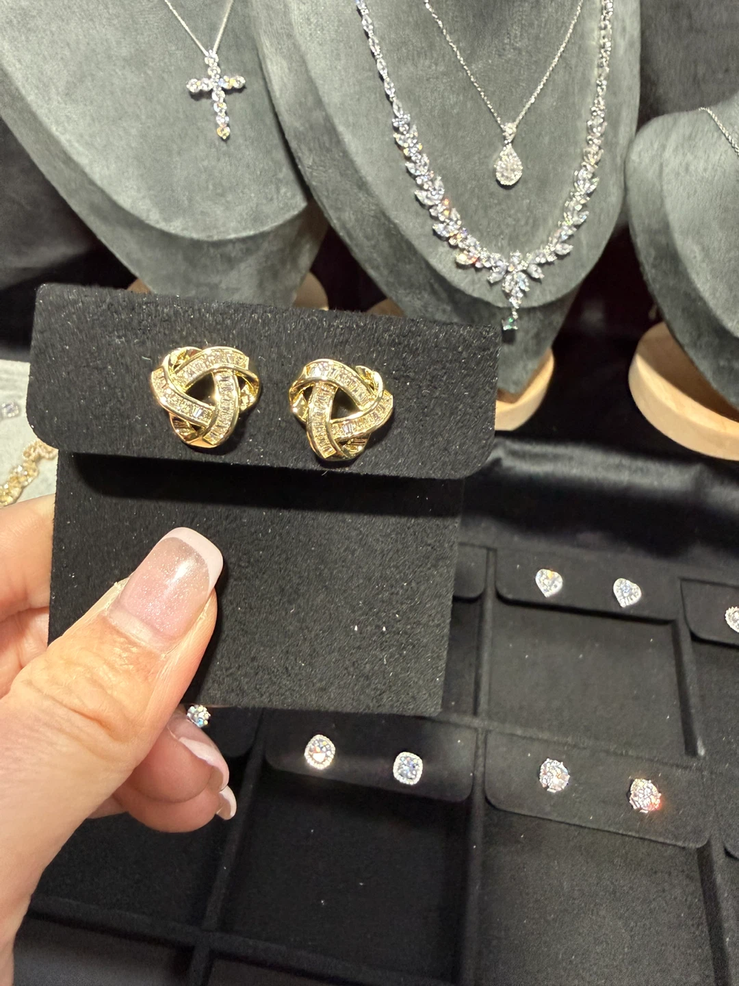 Gold Knot Earrings