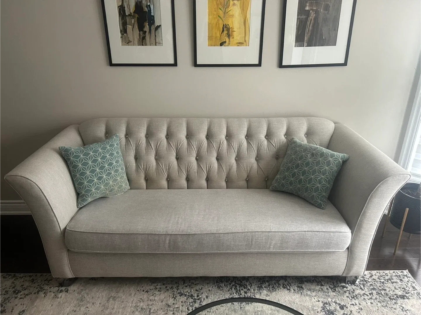 Tufted Sofa - Neutral Colour