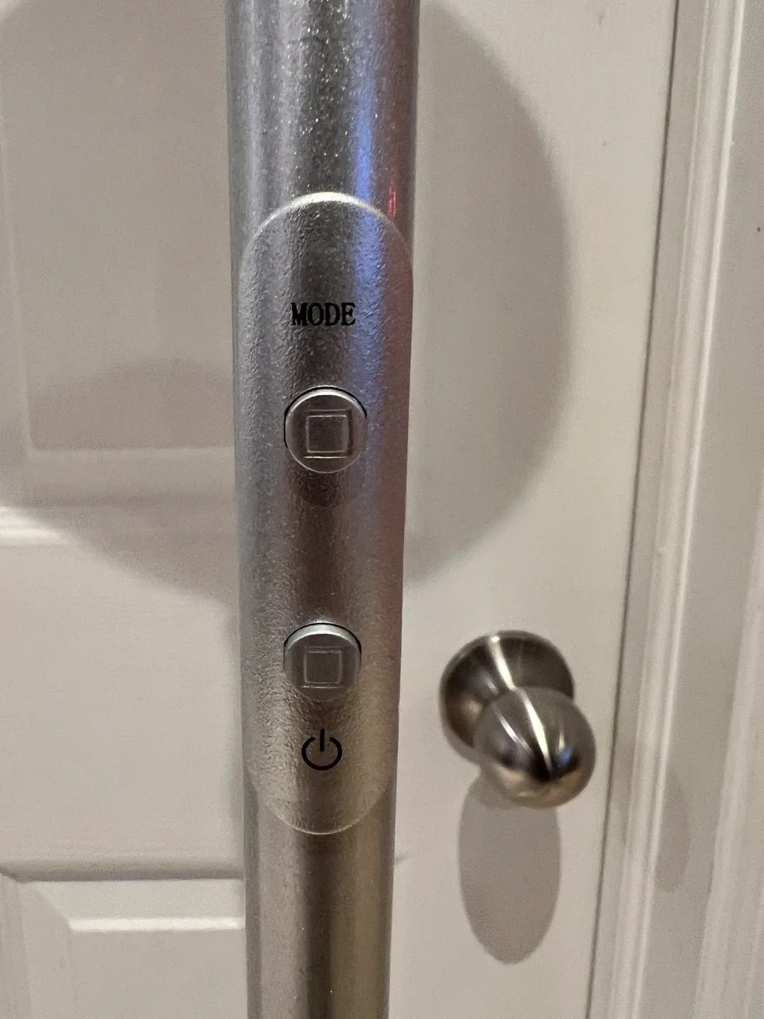 Silver LED Floor Lamp with Remote image indicator(2)