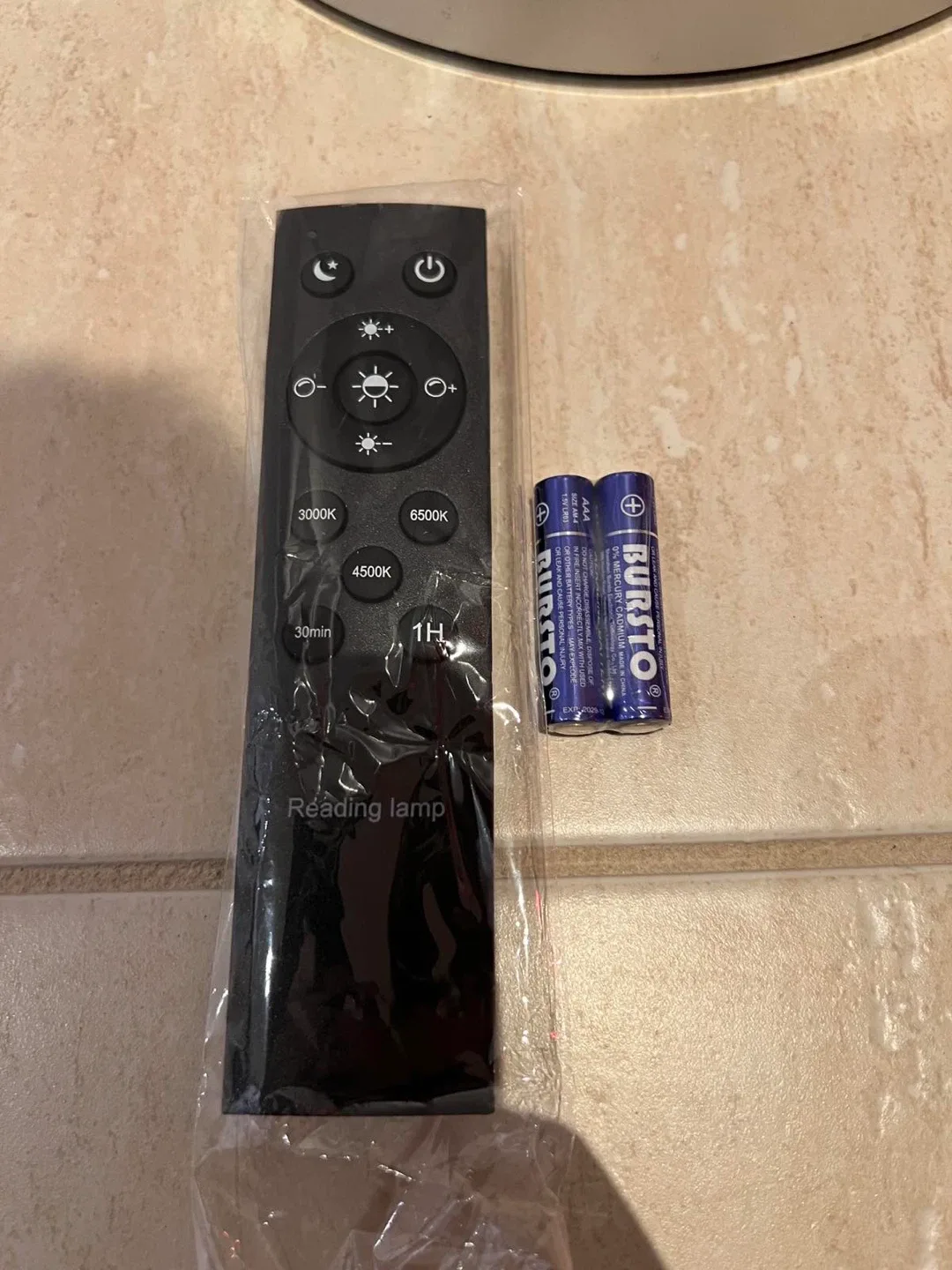 Silver LED Floor Lamp with Remote image indicator(4)