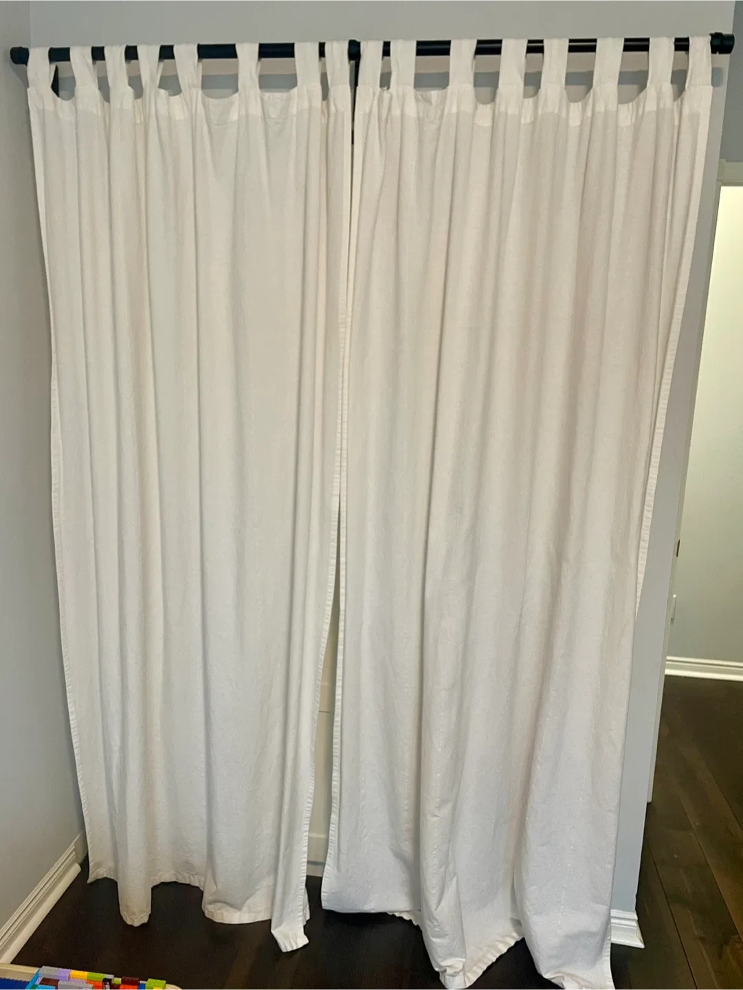 Curtains with rod from IKEA