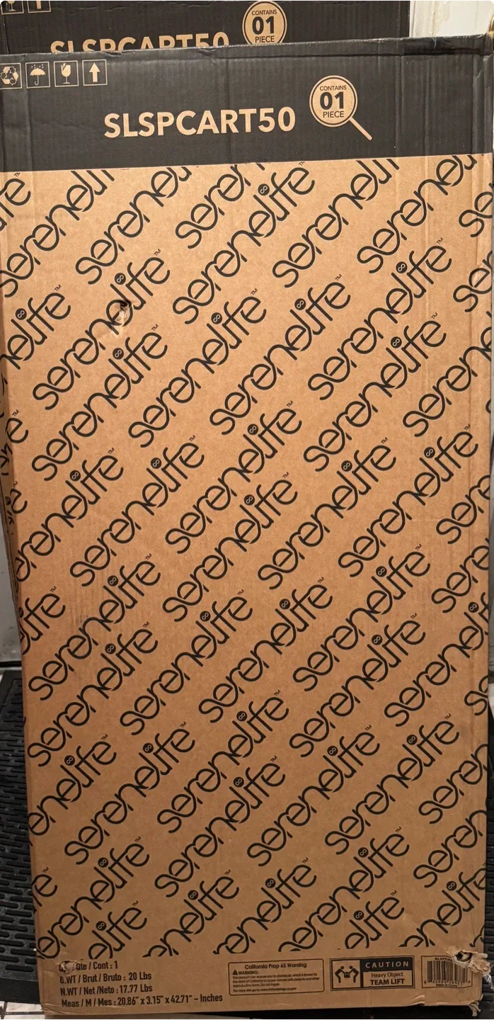 UNOPENED Folding Shopping Cart - Blue image indicator(2)