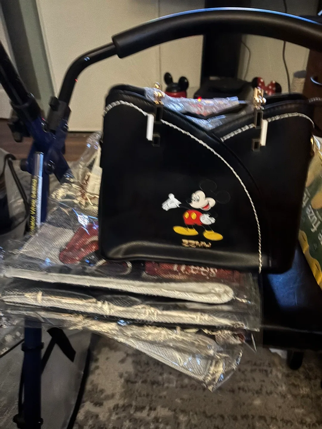 Mickey Mouse Black Handbag
