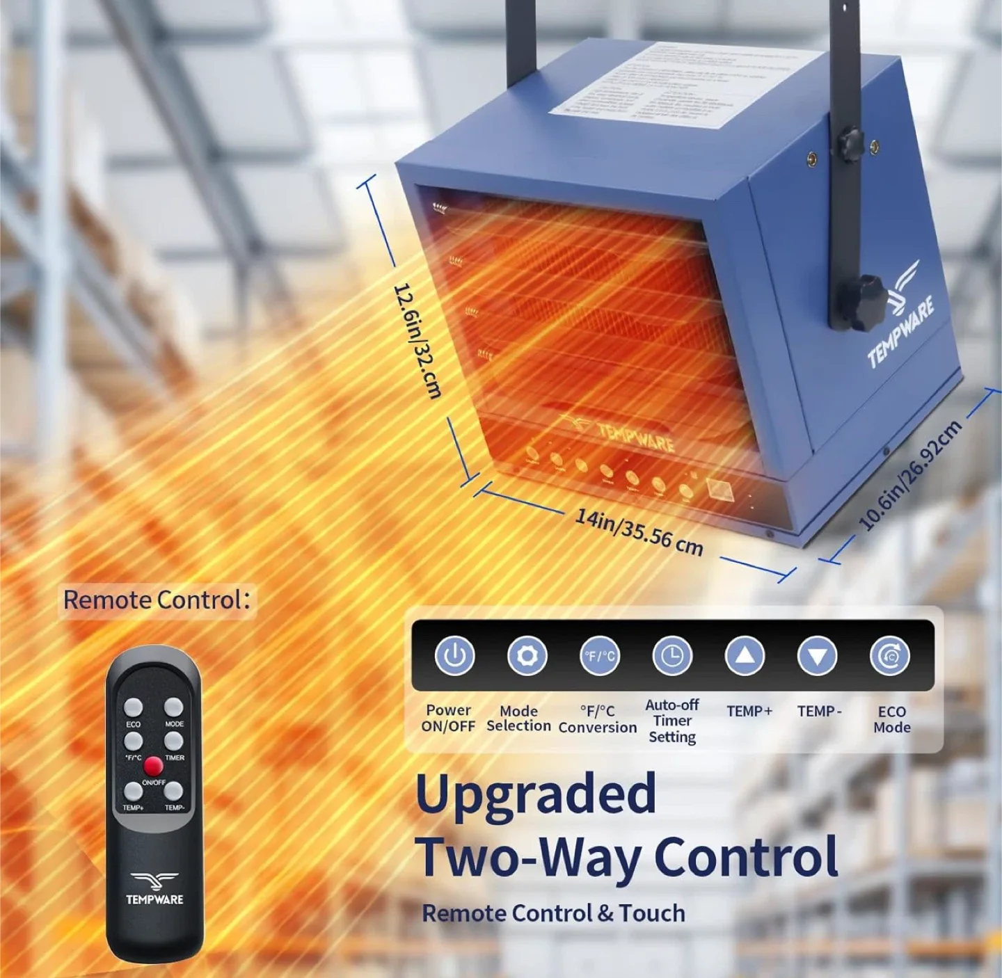 Tempware 5000W 240V Hardwired Heater image indicator(3)