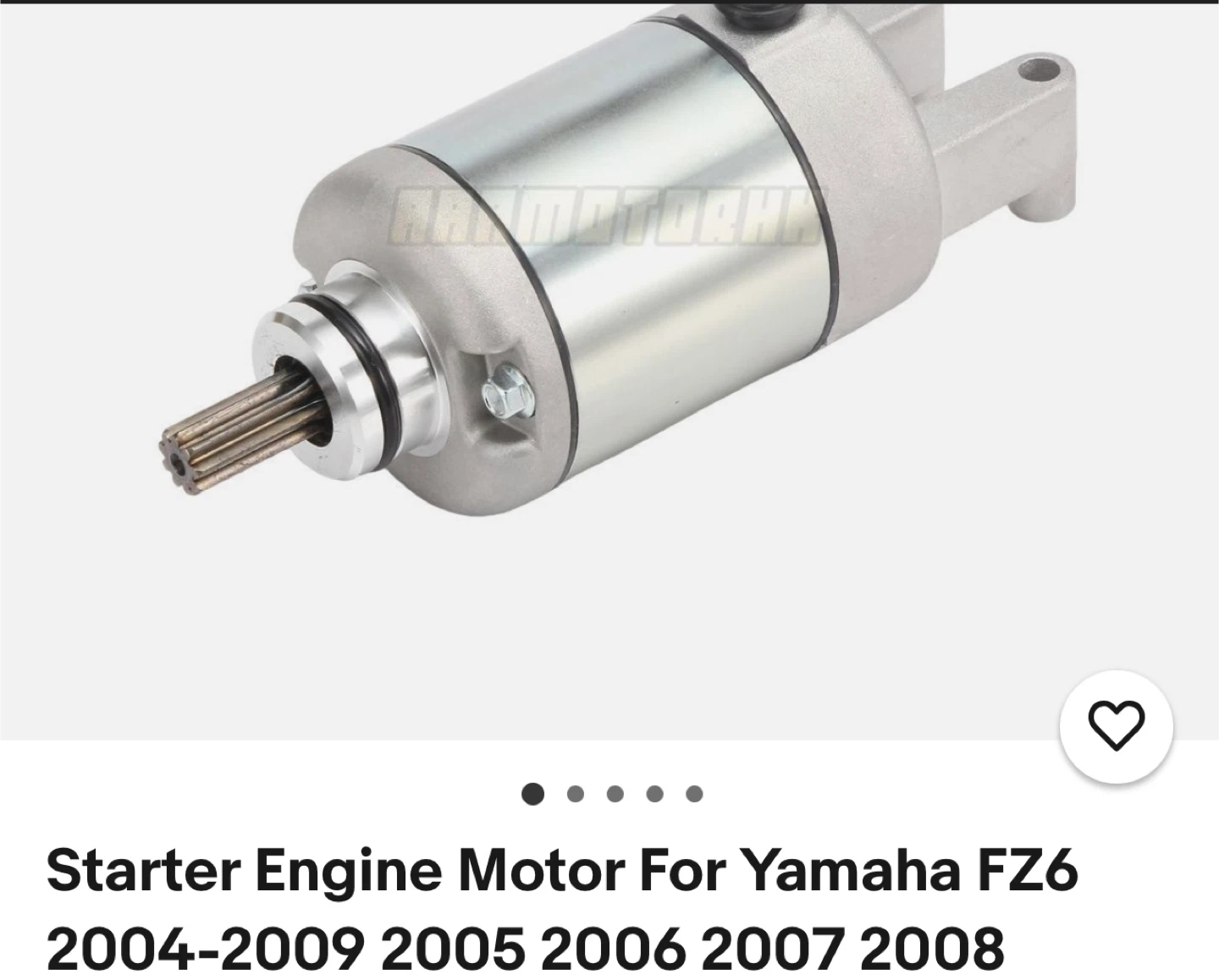 Yamaha FZ6 Starter Engine Motor (2004-2009) - photo 3