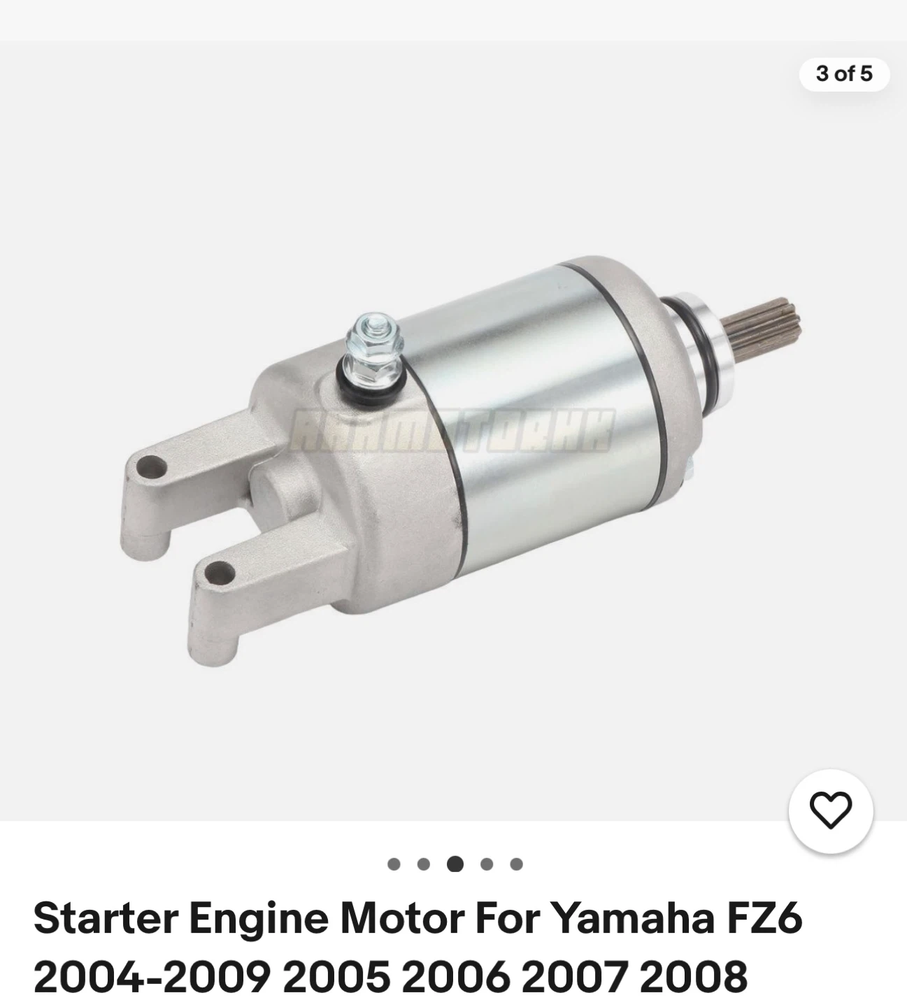 Yamaha FZ6 Starter Engine Motor (2004-2009)