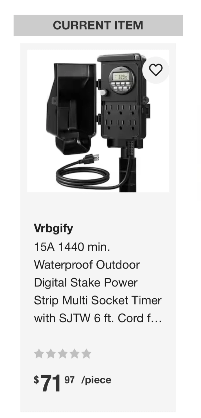 Vrbgify Waterproof Outdoor Digital Stake Timer - photo 2