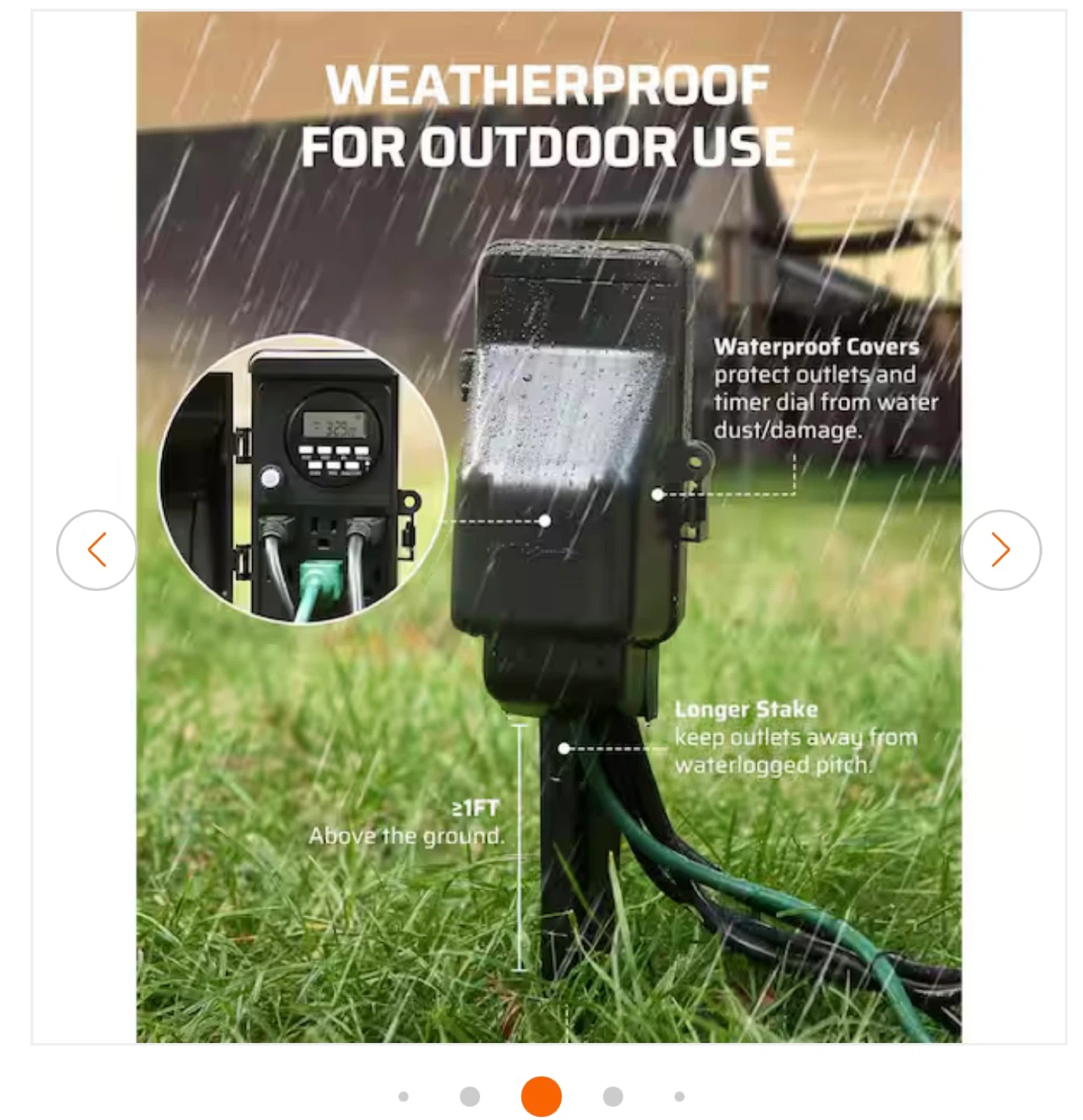 Vrbgify Waterproof Outdoor Digital Stake Timer - photo 5