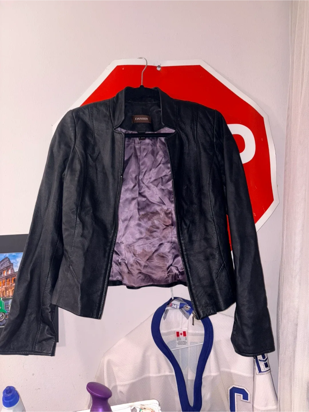 DANIER Black Leather Jacket image indicator(5)