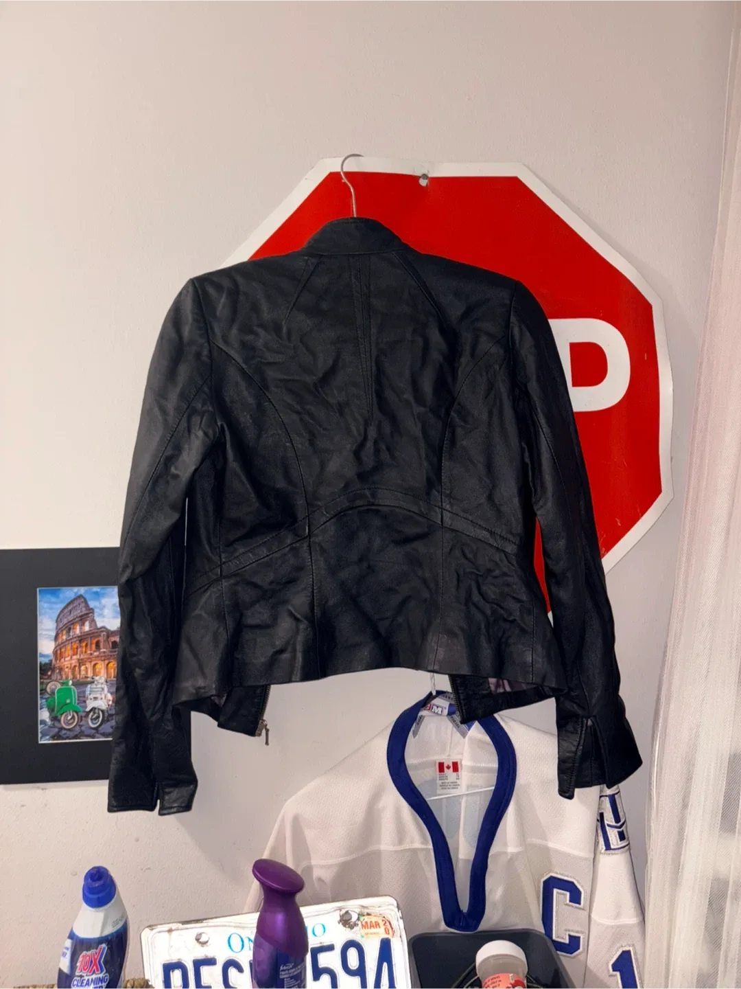 DANIER Black Leather Jacket image indicator(4)