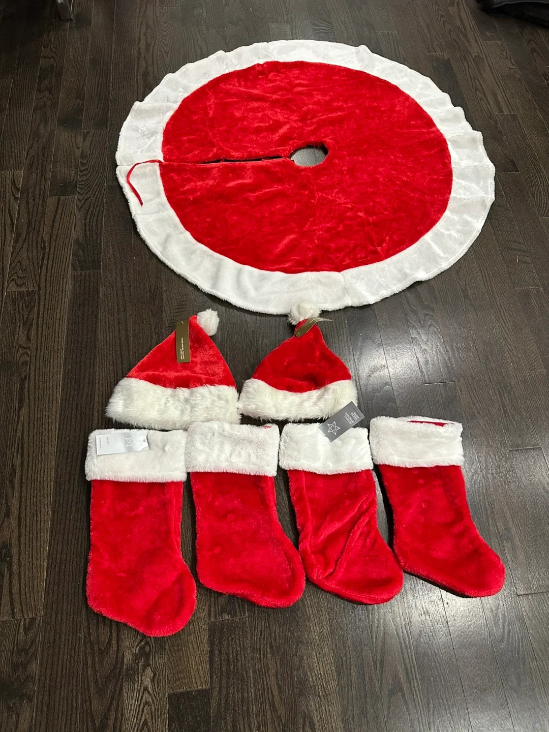 Christmas Stockings, Hats, and Tree Skirt Set