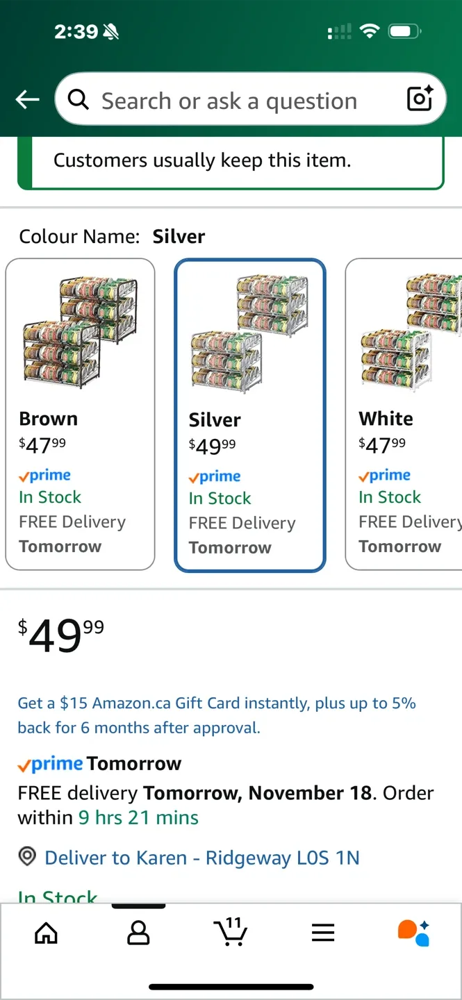 BTY Can Organizer - Silver image indicator(4)