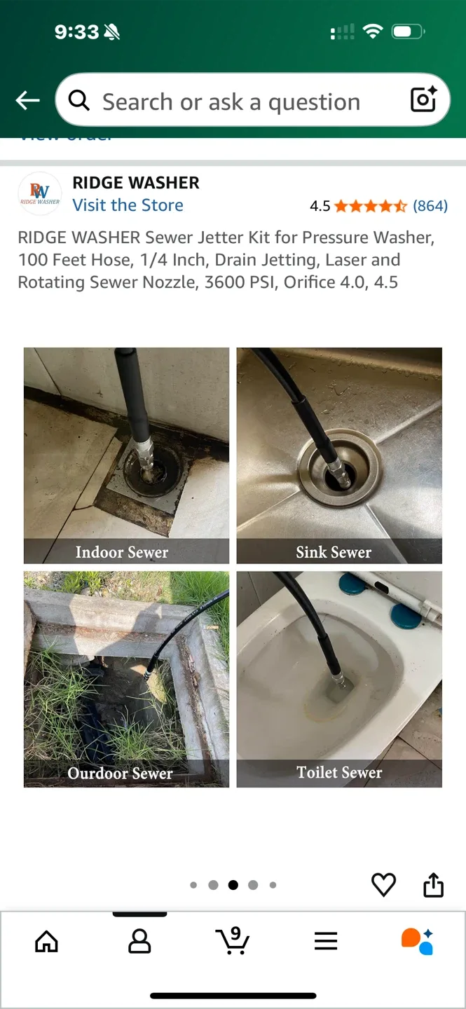 Ridge Washer Sewer Jetter Kit image indicator(4)