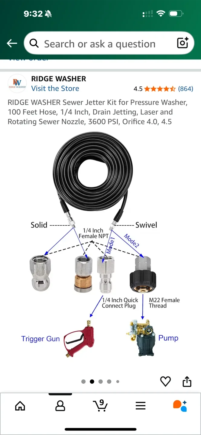 Ridge Washer Sewer Jetter Kit image indicator(2)