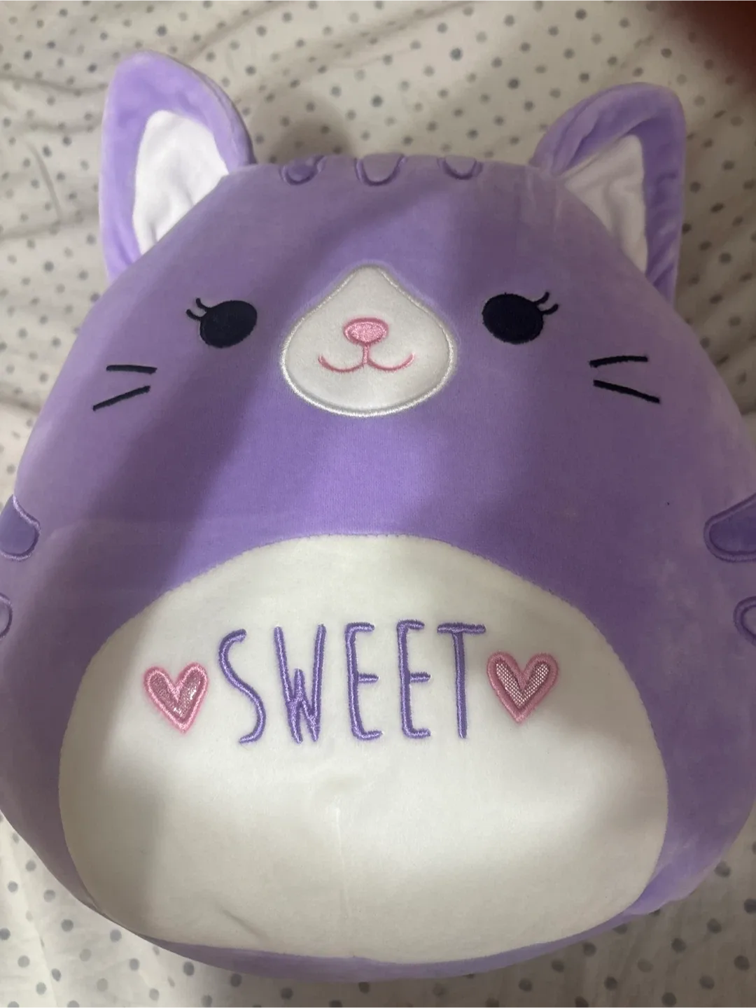Squishmallows Purple Cat Plush - Sweet