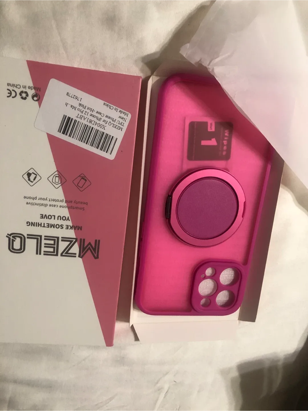 New Mzelq iPhone 12 Pro Max Hot Pink Case