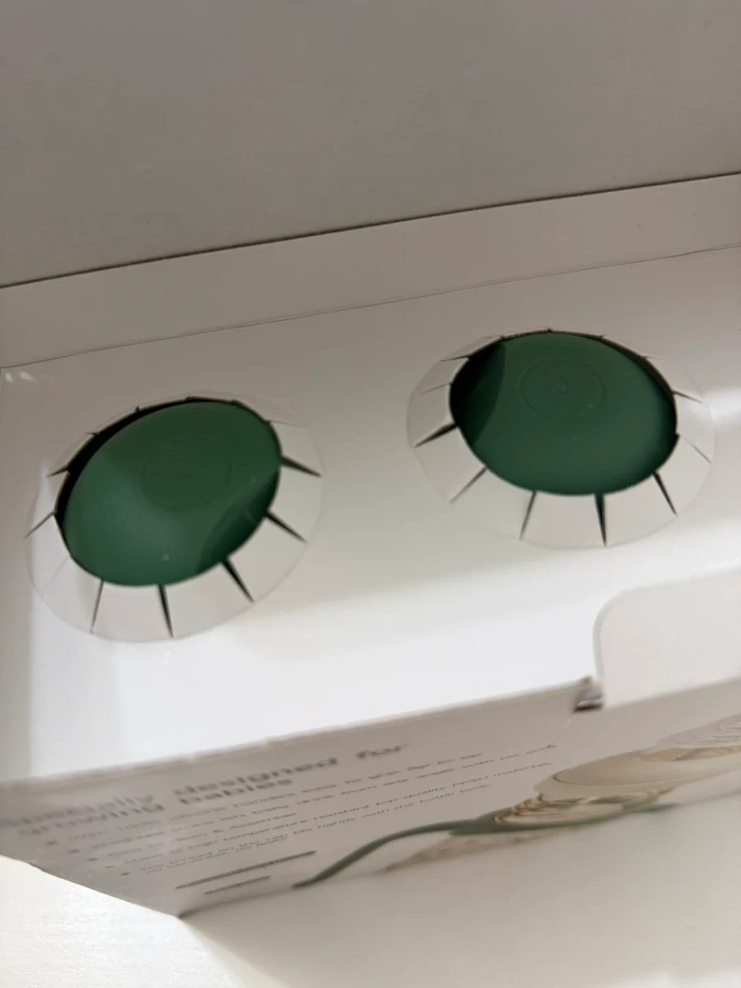 2 New Oberni PPSU Baby Water Cups, Green 8oz image indicator(4)