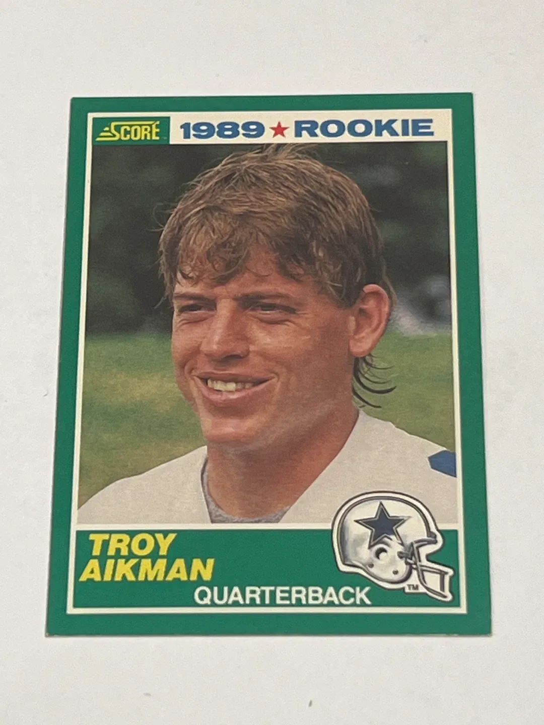 1989 Score #270 TROY AIKMAN Dallas Cowboys ROOKIE Football Card