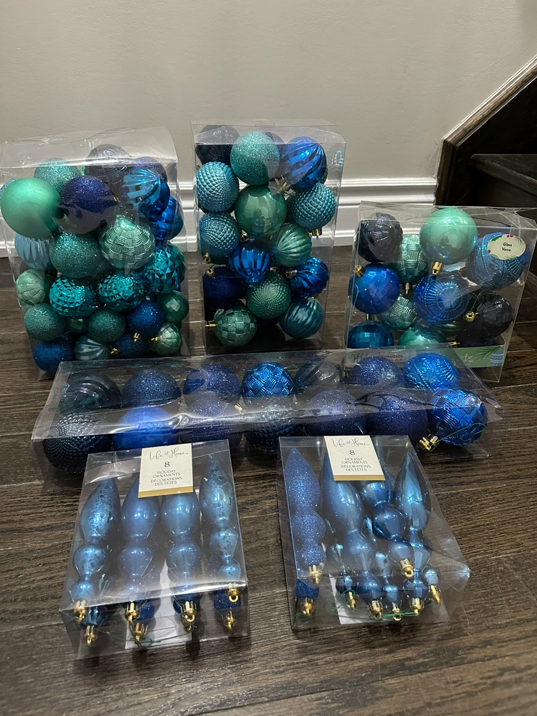 Life at Home Christmas Ornaments - Blue & Green - photo 3