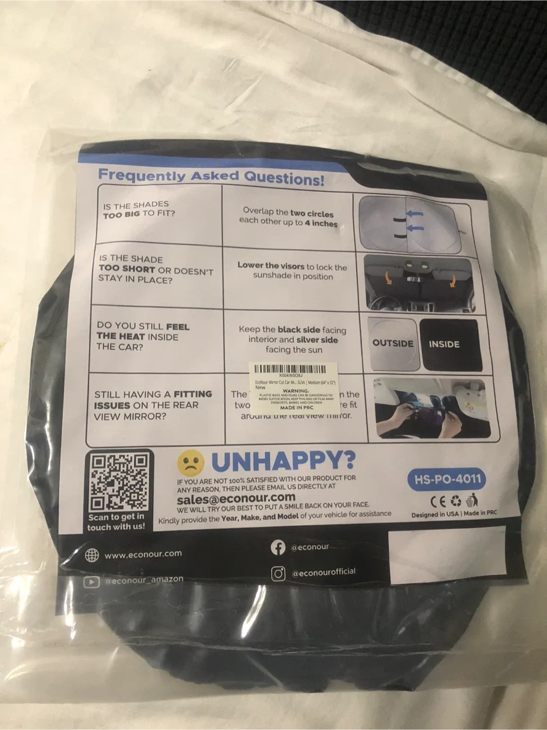 Econour Windshield Sunshade - Car Sun Shade